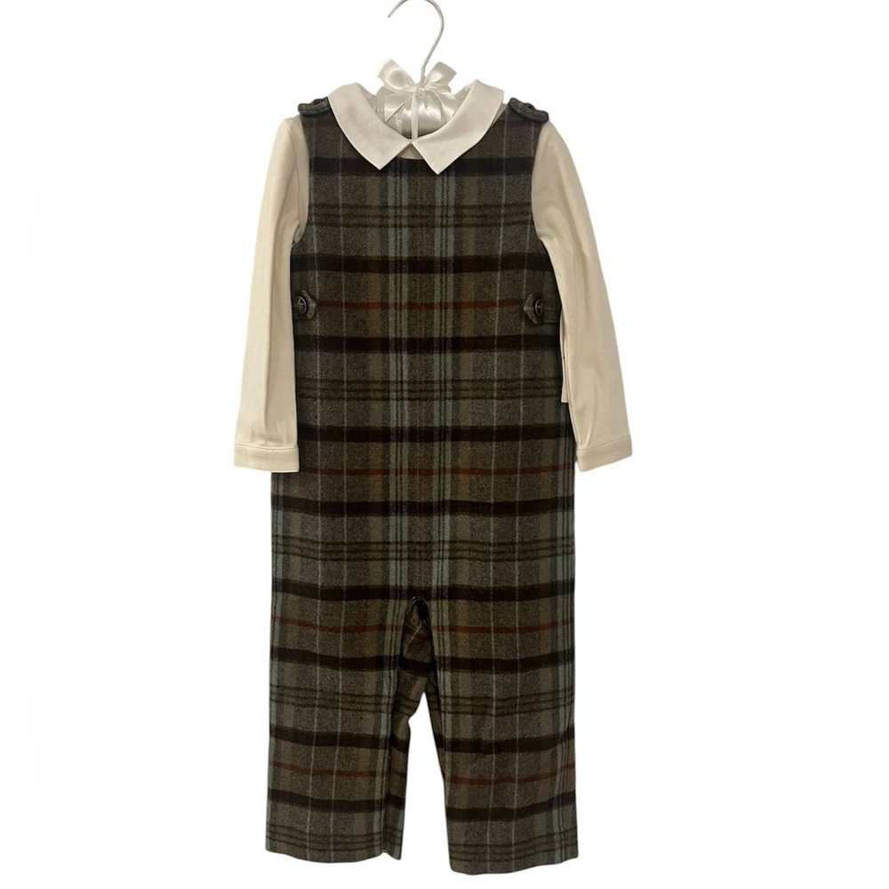 Ralph Lauren| Interlock Bodysuit & Plaid Overall Set
Baby Boy - Picture 2 of 3